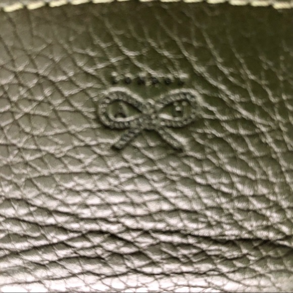 Anya Hindmarch Olive Green Leather Handbag - Picture 10 of 13